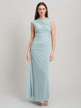 Gina Bacconi Carter Lace Detail Maxi Dress, Sage