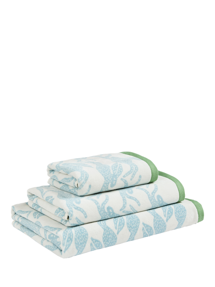 Scion Hares Towels, Coast Blue - view 2, Coast Blue