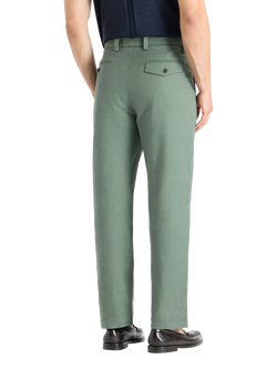 SPOKE Linen Hackneys Narrow Thigh Relaxed Chinos - view 2, Green