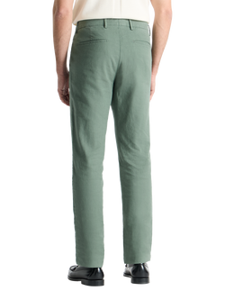 SPOKE Linen Blend Sharps Narrow Thigh Slim Chinos - view 2, Highland