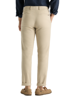 SPOKE Linen Blend Sharps Narrow Thigh Slim Chinos - view 2, Khaki