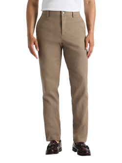 SPOKE Linen Blend Sharps Narrow Thigh Slim Chinos, Hopsack, Hopsack
