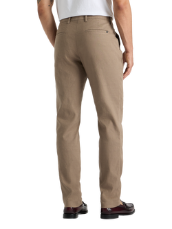 SPOKE Linen Blend Sharps Narrow Thigh Slim Chinos, Hopsack - view 2, Hopsack