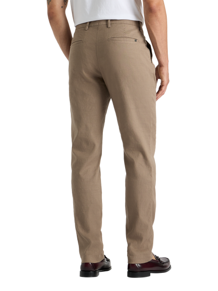 SPOKE Linen Sharps Wide Thigh Slim Chinos - view 2, Hopsack