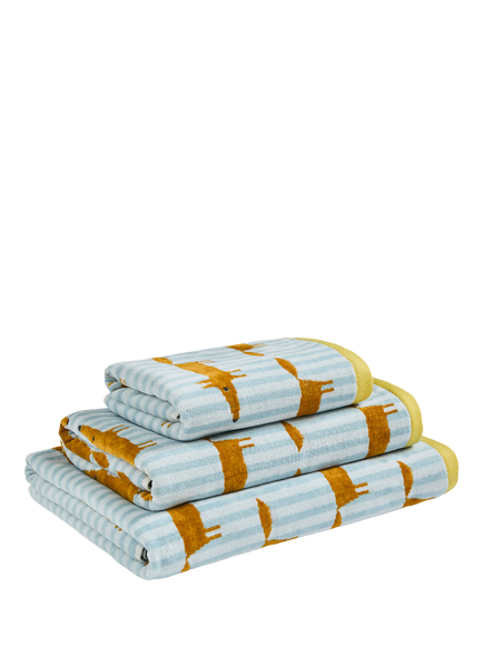 Scion Mr Fox Towels, Coast Blue - view 2, Coast Blue
