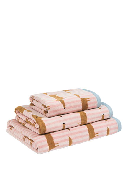 Scion Mr Fox Towels, Blush Pink - view 2, Blush Pink