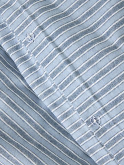 John Lewis Baker 110 Thread Count Bedding, Blue - view 2, Blue