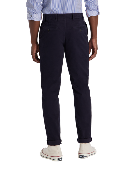 SPOKE Heroes Wide Thigh Slim Chinos, Dark Navy - view 2, Dark Navy