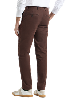SPOKE Heroes Wide Thigh Slim Fit Chinos - view 2, Walnut