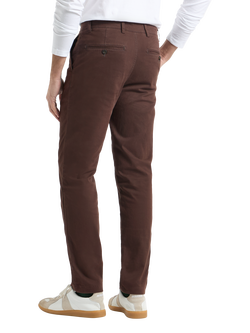 SPOKE Heroes Narrow Thigh Slim Chinos, Walnut - view 2, Walnut