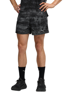 PUMA Run Velocity Printed 5" Running Shorts, Puma Black, Puma Black