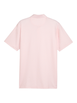 PUMA MATTR Scallop Golf Polo Shirt - view 2, Rose Blossom/White