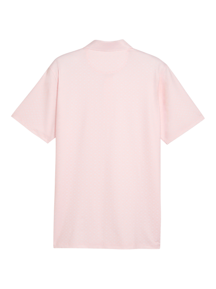 PUMA MATTR Scallop Golf Polo Shirt - view 2, Rose Blossom/White