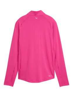 PUMA YOU-V Quarter Zip Golf Top - view 2, Pink Opal