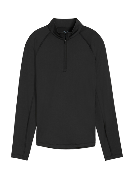 PUMA YOU-V Quarter Zip Golf Top, Puma Black
