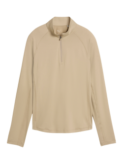 PUMA YOU-V Quarter Zip Golf Top, Ice Coffee