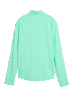 PUMA YOU-V Quarter Zip Golf Top - view 2, Mint Jelly