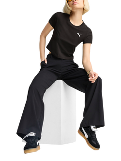 PUMA Logo Slim Fit Baby T-Shirt - view 2, Puma Black