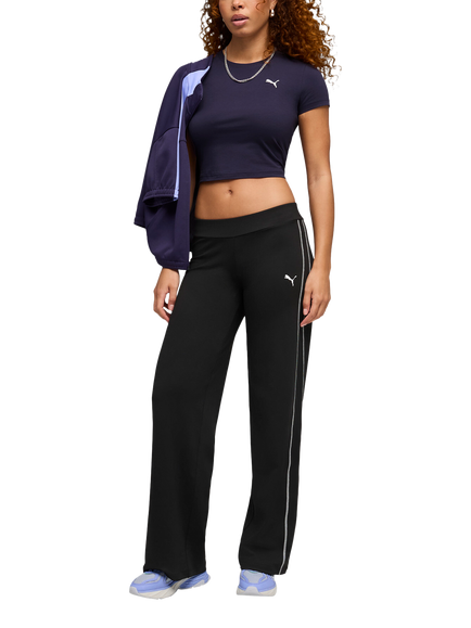 PUMA Logo Slim Fit Baby T-Shirt, Deep Plum