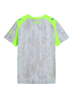 PUMA Kids' Manchester City 25/26 Third Jersey Top, Blue/Pro Green - view 2, Blue/Pro Green