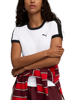PUMA T7 Slim Fit T-Shirt, Puma White