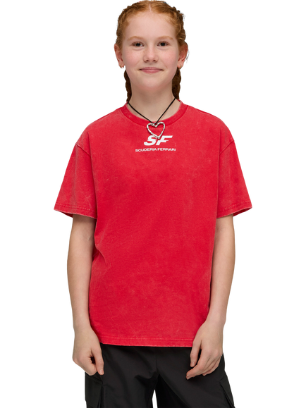 PUMA Kids' Scuderia Ferrari Car Graphic T-Shirt, Rosso Corsa, Rosso Corsa