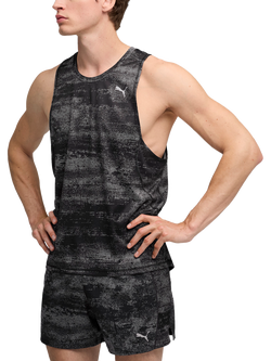 PUMA Run Velocity Printed Tank Top, Puma Black, Puma Black