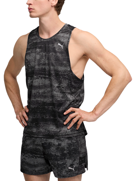PUMA Run Velocity Printed Tank Top, Puma Black, Puma Black