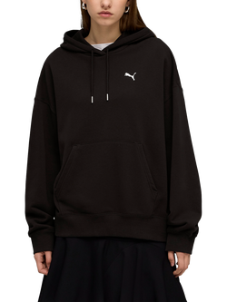 PUMA Wardrobe Essentials Logo Oversized Hoodie, Puma Black