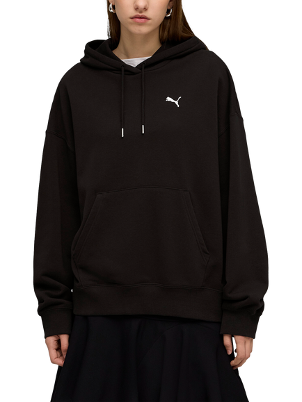 PUMA Wardrobe Essentials Logo Oversized Hoodie, Puma Black