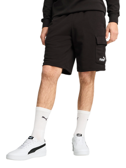 PUMA Essentials No. 1 Logo Cargo 10" Shorts, Puma Black, Puma Black