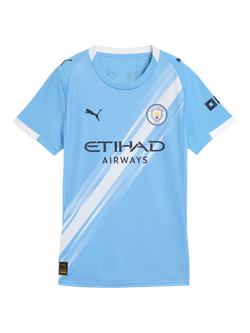 PUMA Women's Regular Fit Manchester City 25/26 Home Jersey Top, Light Blue/White - view 2, Light Blue/White