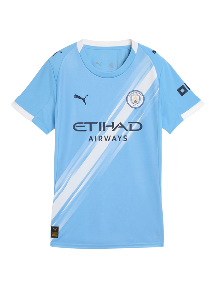 PUMA Women's Regular Fit Manchester City 25/26 Home Jersey Top, Light Blue/White - view 2, Light Blue/White