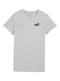 PUMA Essential No. 1 Logo T-Shirt, Light Gray Heather