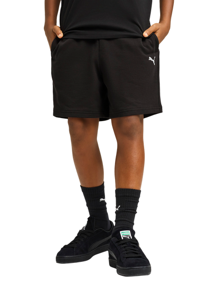 PUMA Kids' Wardrobe Essentials Relaxed Shorts, Puma Black, Puma Black