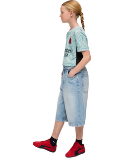 PUMA Kids' AC Milan 25/26 Goalkeeper Jersey Top, Modern Mint/Red - view 2, Modern Mint/Red