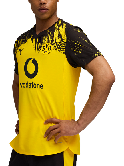 PUMA Borussia Dortmund 25/26 Authentic Home Jersey Top, Faster Yellow/Black, Faster Yellow/Black