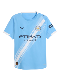 PUMA Men's Slim Fit Manchester City 25/26 Home Jersey Top, Light Blue/White - view 2, Light Blue/White