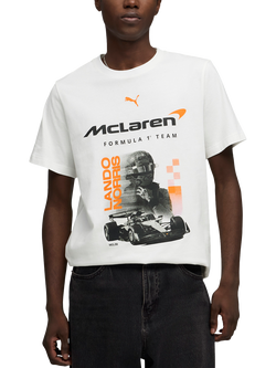 PUMA McLaren Racing Norris Graphic T-Shirt, Puma White, Puma White