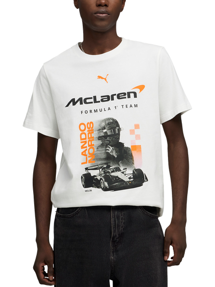 PUMA McLaren Racing Norris Graphic T-Shirt, Puma White, Puma White