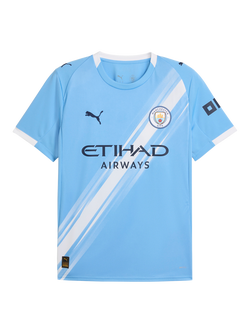 PUMA Men's Regular Fit Manchester City 25/26 Home Jersey Top, Light Blue/White - view 2, Light Blue/White