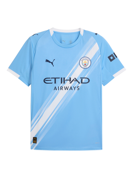 PUMA Men's Regular Fit Manchester City 25/26 Home Jersey Top, Light Blue/White - view 2, Light Blue/White