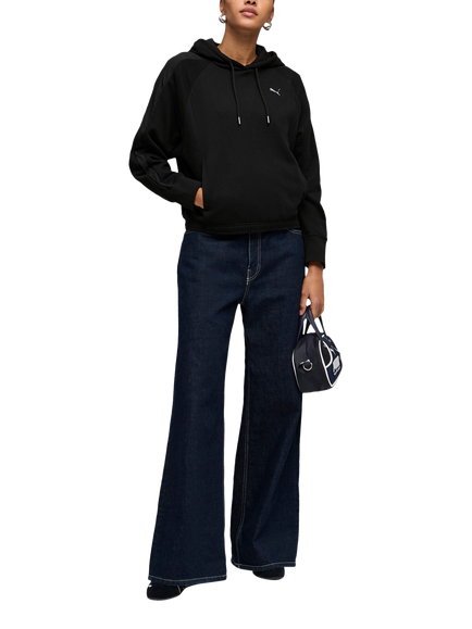 PUMA HER Logo Oversized Hoodie - view 2, Puma Black