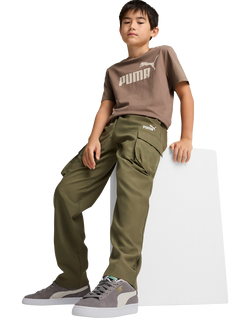 PUMA Kids' Youth Woven Cargo Trousers, Loden Green - view 2, Loden Green