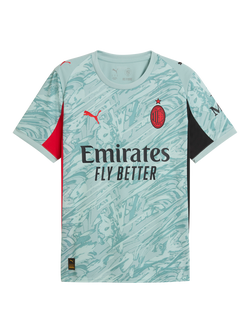 PUMA Men's Regular Fit AC Milan 25/26 Goalkeeper Jersey Top, Modern Mint/Red - view 2, Modern Mint/Red