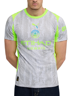 PUMA Manchester City 25/26 Third Jersey Top, Blue/Pro Green, Blue/Pro Green