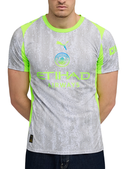 PUMA Manchester City 25/26 Third Jersey Top, Blue/Pro Green, Blue/Pro Green