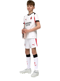 PUMA Kids' AC Milan 25/26 Shorts, White/Red - view 2, White/Red