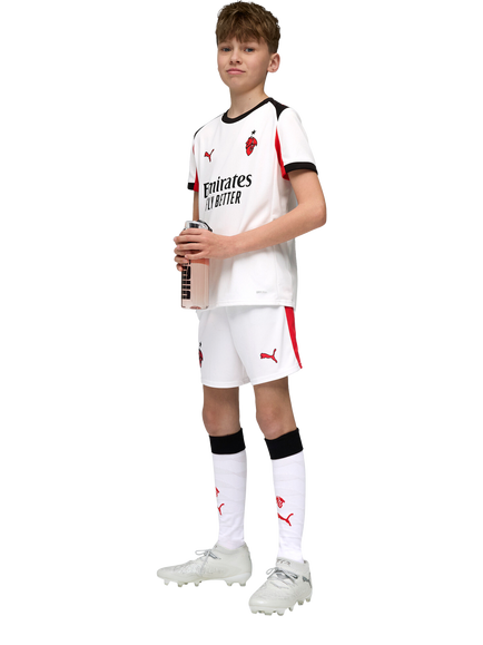PUMA Kids' AC Milan 25/26 Shorts, White/Red - view 2, White/Red