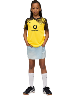 PUMA Kids' Borussia Dortmund 25/26 Home Jersey Top, Faster Yellow/Black - view 2, Faster Yellow/Black